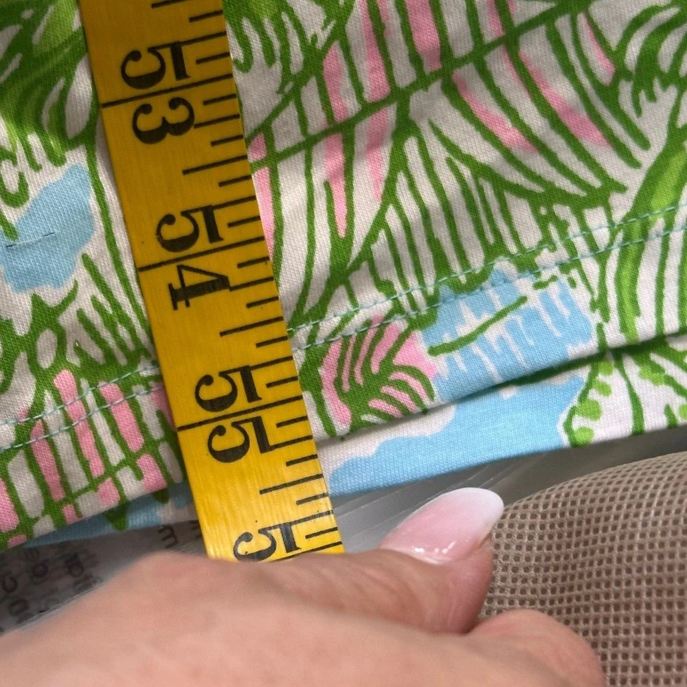 Lilly Pulitzer NWOT Mermaid Cove Maxi Dress SZXL Blue Green Cotton Linen blend - Picture 13 of 15